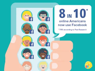 The Facebook Club characters communication dataviz facebook friends hand illustration network people phone social stats