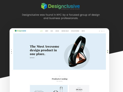 Designclusive - Website redesign ver_1 creative landing redesign shop ui ux web
