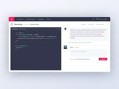 Code Challenge challenge code editor exercise exercism