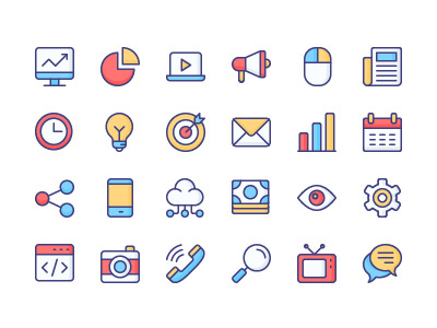 Marketing Icon Set free icon