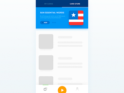 Flashy Store app card e learn education english flash flash card learning self study store teach vocabularies