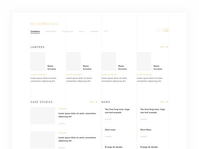 Lawyers Website - #01 change clean lawyer minimal modern process proposal redesign ui website white wireframe