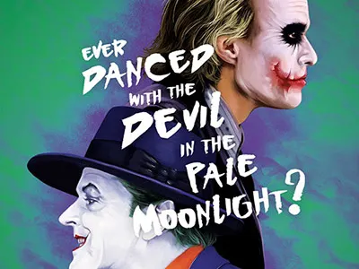 Jokers batman christopher nolan digital arts digital painting font heath ledger illustration jack nicholson