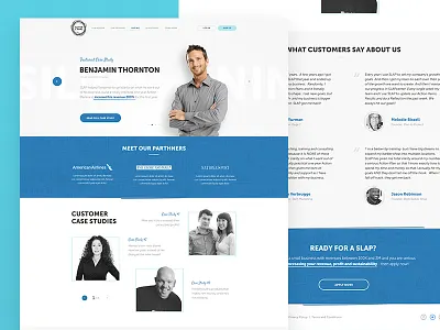 Silver Lining Success Stories Page business design grow product saas service social proof sucess stories testimonials web