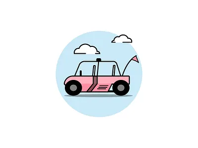 Illustration • ATV atv car flag illustration vehicle weather