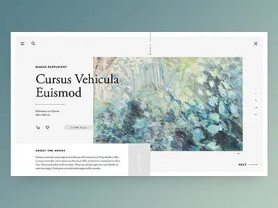 Art Gallery art gallery minimal shop ui userinterface ux web