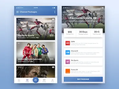 Subscribe TV channel package - Mobile App (DTH) channel entertainment mobile app package sport subscribe tv