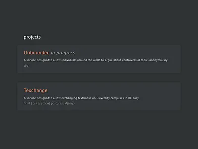 Developer Portfolio / Coming Soon code developer portfolio terminal ui web design
