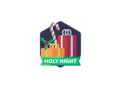 Christmas Titles abstract animation colorful design flat holiday icon logo opener shape