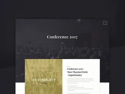 Conference conference event landing navigation video