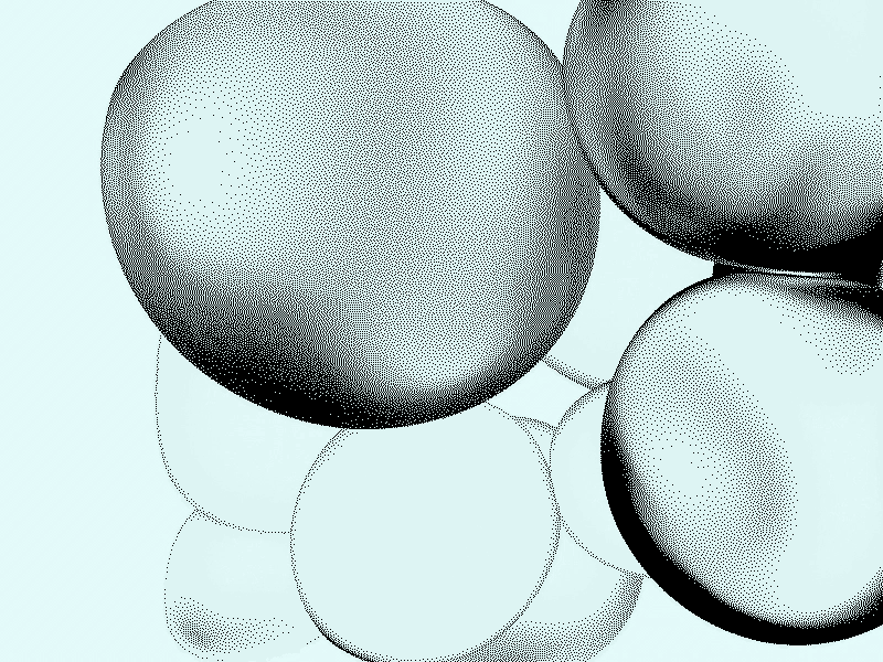 Example of Cinema 4D Bubbles