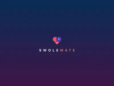 Swolemate Logo. app brand color. gradient illustration logo mobile ui ux