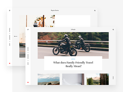 [F] Project articles blog lifestyle long read story ui ux web