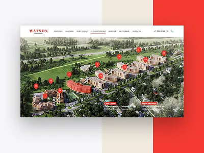 Watson: Home apartments architecture estate home house real estate web webdesign webpage website