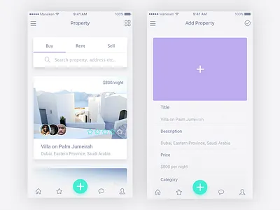 Real Estate App app clean estate minimal mobile new project property realestate screen ui work