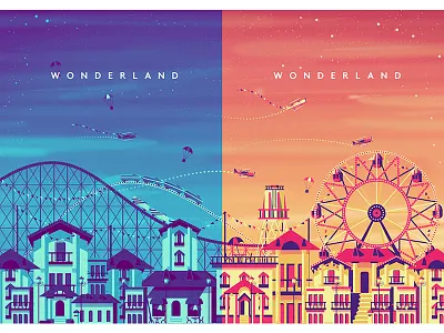 Wondeland adventure artwork decor festival illustration party poster surreal