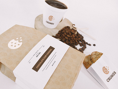 Packaging bakery branding cookie crumbs illustration logo logo design logomark packaging