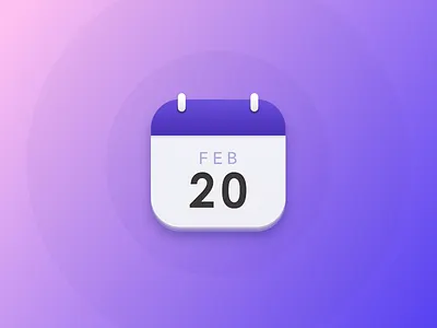 Calendar Icon calendar clean icon iphone purple