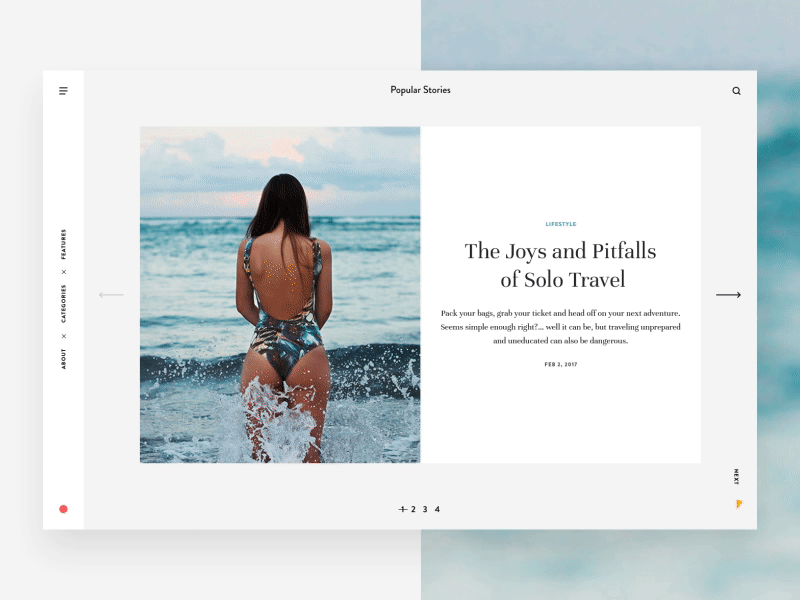 [F] Project animation eleken long read slider story ui ux web