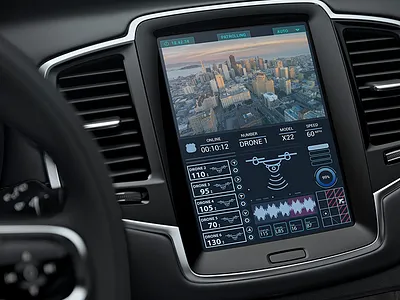 Police Drone User Interface autonomous design design pattern drone drone ui futuristic design police ui ui design user experience user interface ux design visual design