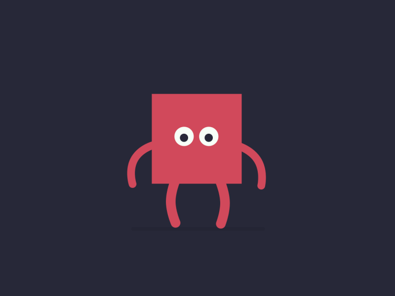 Jumping shapes 2d 2d animation animation character colour gif jump loop shapes