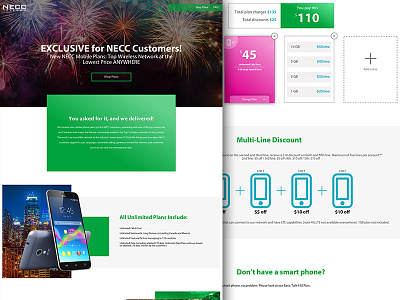 Mobile Service Microsite mobile web design website