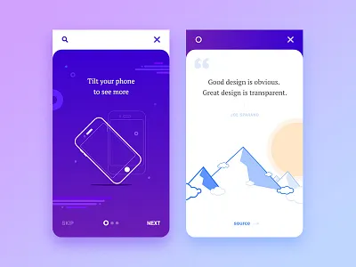 Onboarding - Adobe XD adobe xd app illustration mobile onboarding quote ui ux