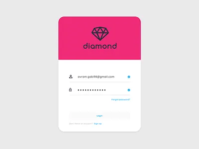 Login form flat form login modern sign in sign up ui website