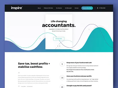 Accounting Website WIP clean icon light logo purple san francisco ui ux web website