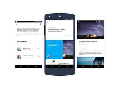 Blogs on mobile android app blog blogs clean mobile neat ui user interface white