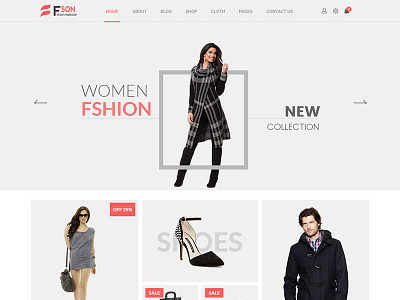 Fson – eCommerce Fashion Template bootstrap clothes electronics fashion flowers furniture html5 interior responsive shopping sport technology