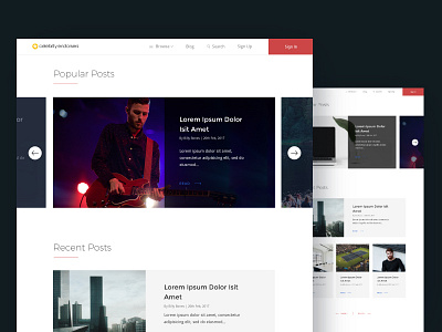 Blog Home blog blogpost clean post ui uiux ux web design