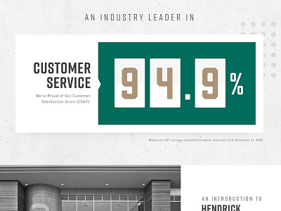 Credibility Counter clean concrete drop cap gold green metal rift tan ui ux website white space