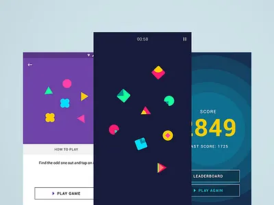 FOCO - Odd One Out android blue clean game graphic minimal odd one out purple ripple
