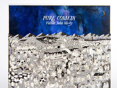 Father John Misty - Pure Comedy Deluxe LP album art art direction die cut father john misty lp packaging pure comedy sub pop vinyl