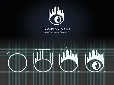 Pre-made LOGO for sale - Real Estate and security antitheft design estate hong kong logo logos mack minimalism pre made real security