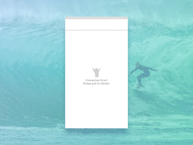 Pull to refresh Surf Freebie after effects animation challenge loader loading motion pull refresh surf water wave weekly
