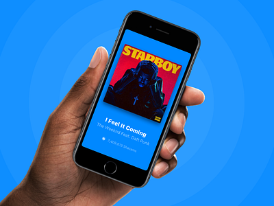 Shazam track result concept ios music recognition result shazam sketch track unused