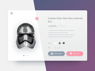 Buy Item info buy cart ecommerce info ui ux web wish list