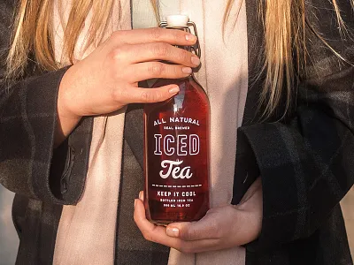Iced Tea Bottle beverage bottle cold drink etsy hand iced made packaging shop tea