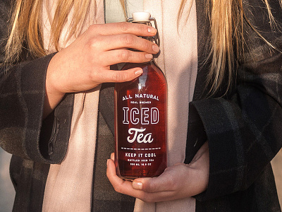 Iced Tea Bottle beverage bottle cold drink etsy hand iced made packaging shop tea