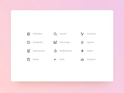 Pressly Icon Set design icons product ui