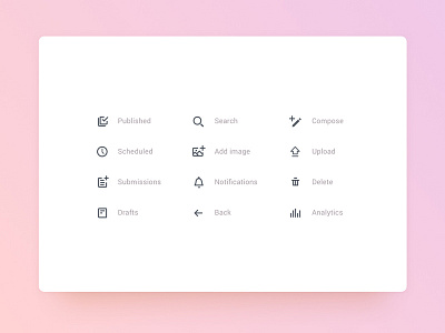 Pressly Icon Set design icons product ui