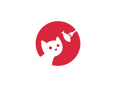 Hungry Cat brand branding cat colour creative design fish illustrator inspiration logo photoshop