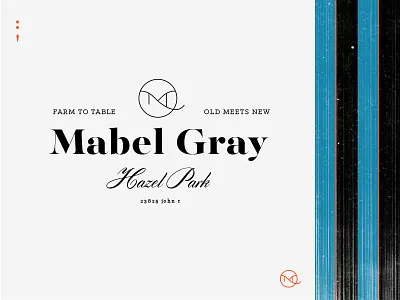 Mabel Gray branding color design graphic identity logo mark michigan restaurant story typography
