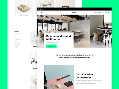 Paris theme clean design ecommerce fresh theme ui ux web weebly