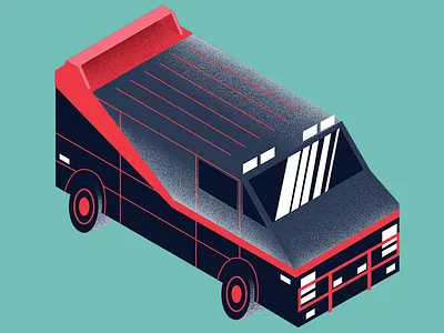A-Team Van 1980s a team design illustration illustrator minimal televison vector