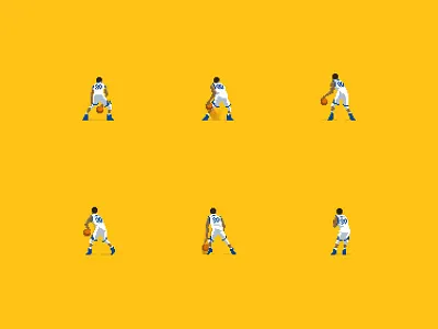 Steph Curry Deconstructed 8bit 8bit animation 8bit art animation basketball photoshop pixel pixel animation pixel art sports steph curry