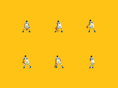 Steph Curry Deconstructed 8bit 8bit animation 8bit art animation basketball photoshop pixel pixel animation pixel art sports steph curry