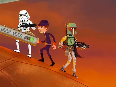 Boba Fett bespin carbonite cloud city han solo slave1 star wars stormtrooper